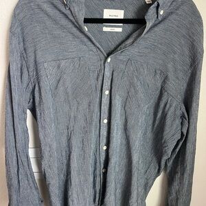 Billy Reid blue Button Down Shirt